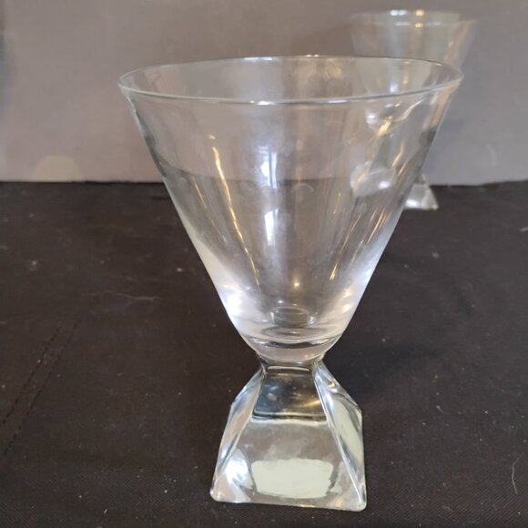 Ekenas Sweden MCM Pyramid Pattern Goblet, set of 2, very rare - Picture 4 of 5